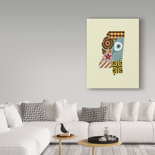 Lanre Adefioye 'Mississippi State Map' Canvas Art, 32"x24"