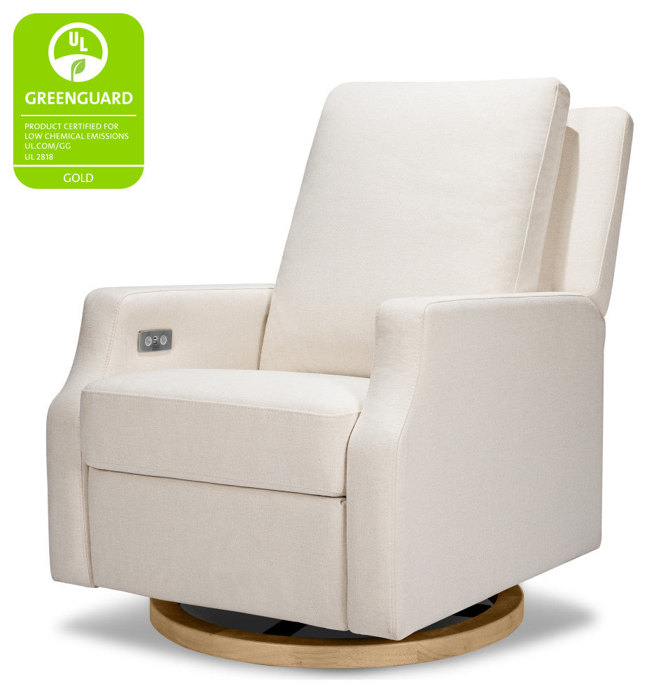 Crewe Electronic Recliner and Swivel Glider, Performance Cream Eco-Weave