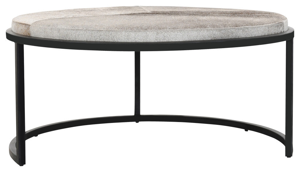 Hayword Hide Set of 2 Nesting Coffee Tables, Sparrow Gray