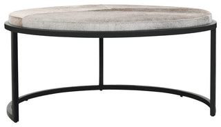 Hayword Hide Set of 2 Nesting Coffee Tables, Sparrow Gray
