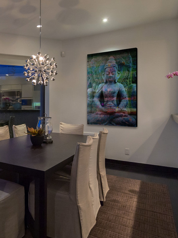"Haldia" UV Ink Print on Brushed  Aluminum, 40"x60"