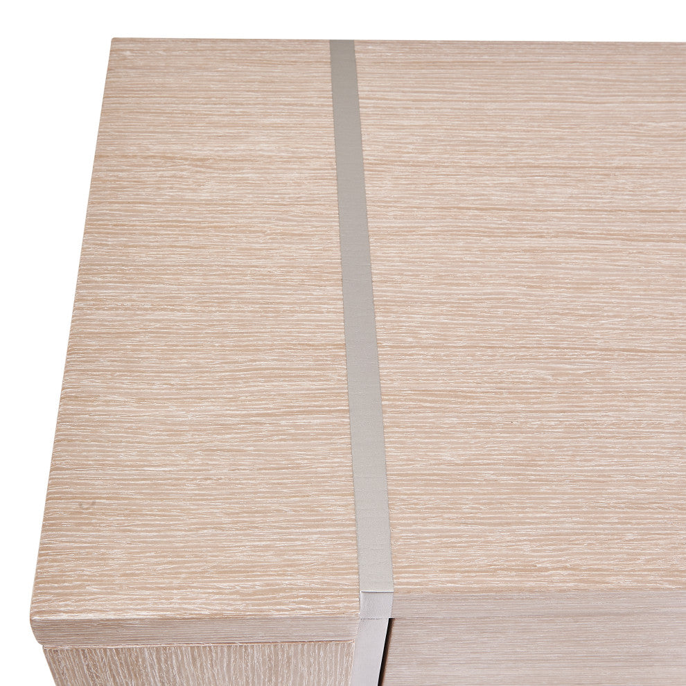 Laguna Ridge Modern Sideboard with LED Lighting - Washed Oak