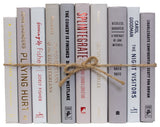 Decorative Books - Marble Book Bundle - 1 foot of Grey Books
