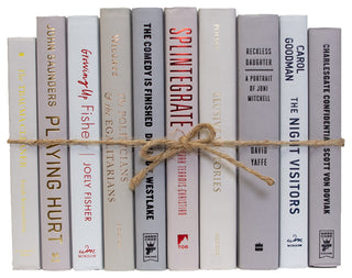 Decorative Books - Marble Book Bundle - 1 foot of Grey Books