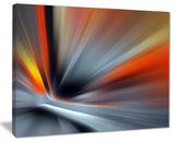 "Rays of Speed Large Lines" Abstract Digital Art Canvas Print