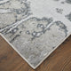 Oria Industrial Abstract Area Rug, Gray/Silver/Ivory, 8'x10'
