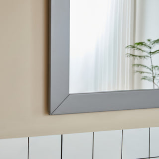 Vanity Art Vanity Set With Ceramic Top, 24", Gray, Standard Mirror