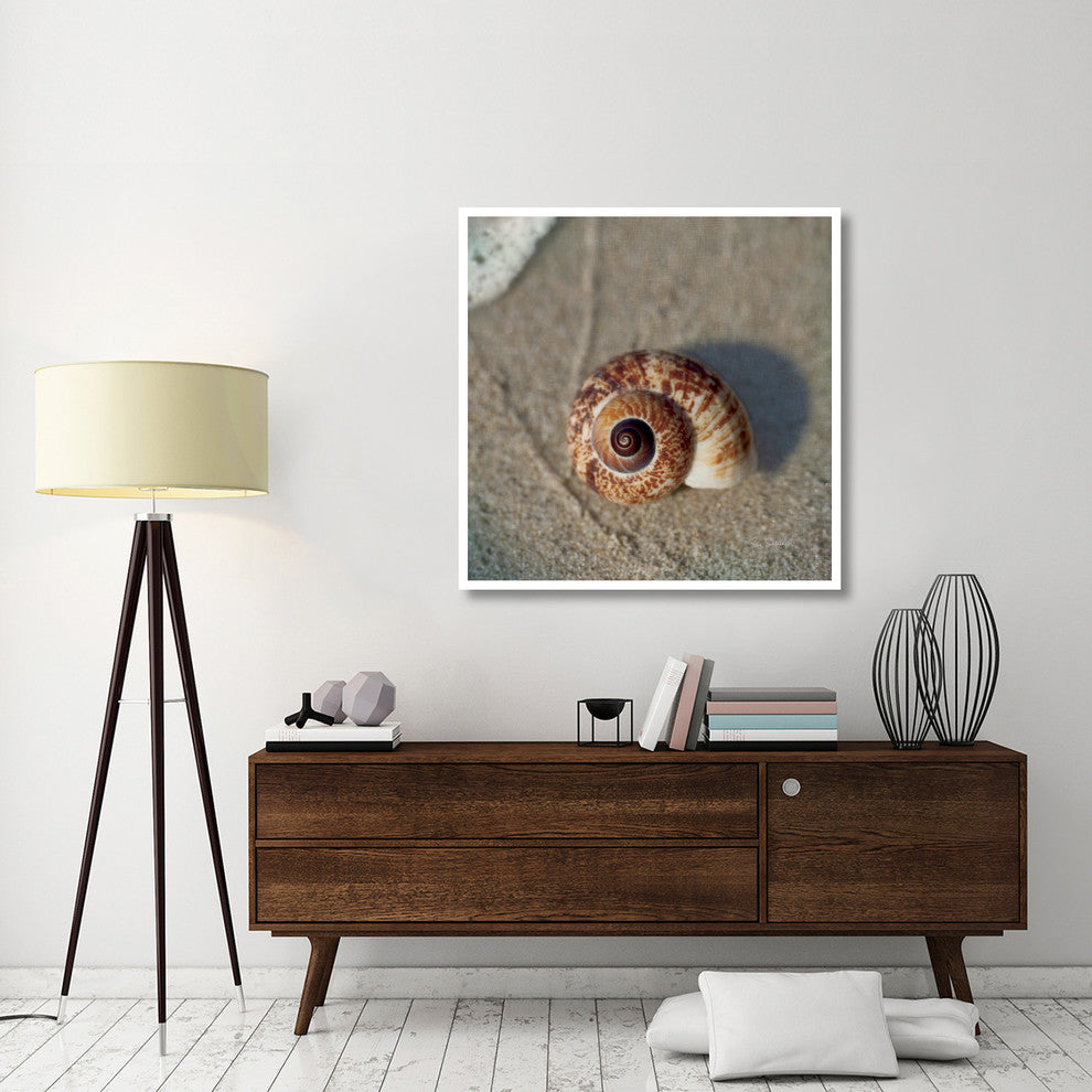 "Sand Surf Shell" Digital Paper Print by Sue Schlabach, 42"x42"