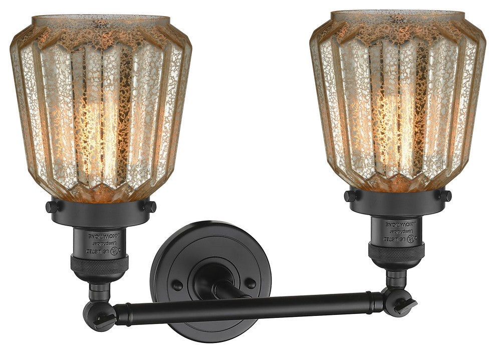 Innovations Lighting 208-Bk-G146-Led 2 Light Dimmable Led Bathroom Fixture