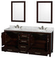 Wyndham WCS141472DESCMUNOM24 72 Inch Dual Bathroom Vanity in Espresso