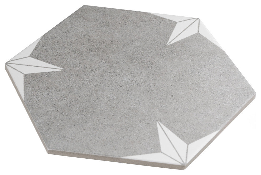 Stella Hex Mist Porcelain Floor and Wall Tile