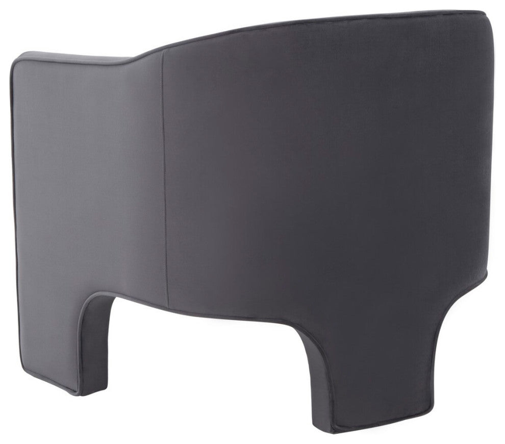 Safavieh Couture Londyn Upholstered Accent Chair, Dark Grey