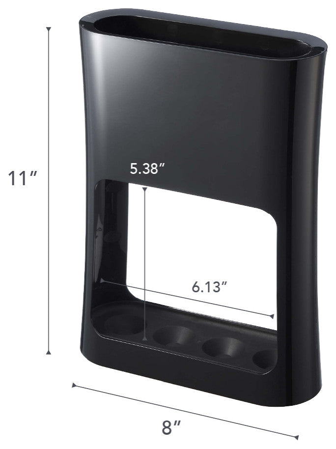 Oval Umbrella Stand, Black