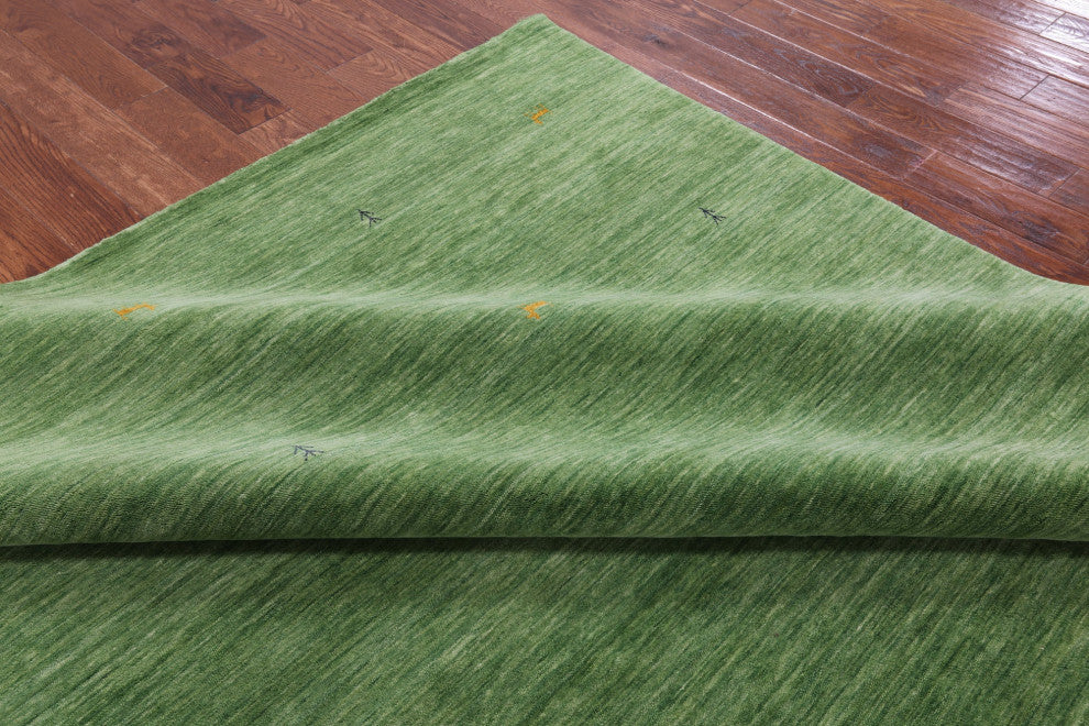 10' Square Handmade Persian Gabbeh Wool Rug - Q15284