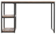 Kiara Reclaimed Wood Writing Desk, Rustic Black