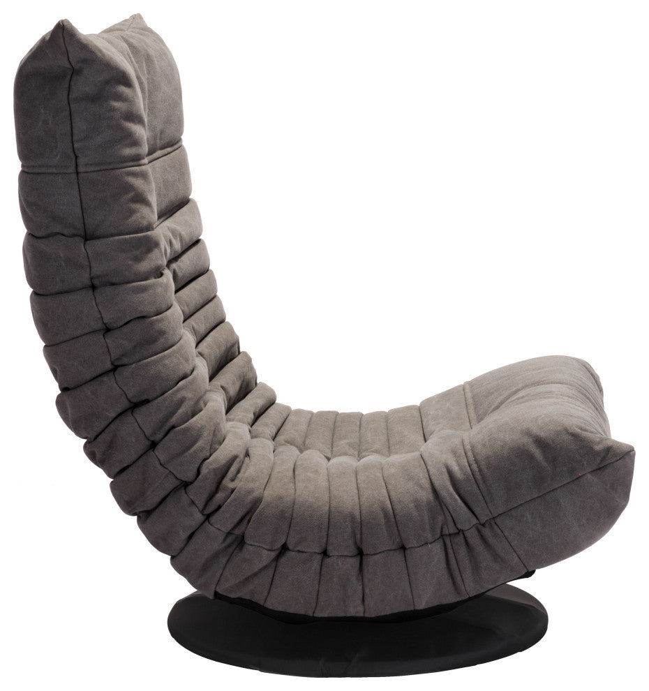 Down Low Swivel Chair Gray