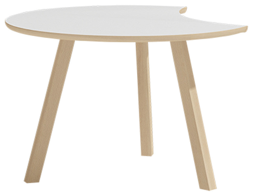 Oslo End Table, White, Gloss