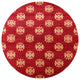 Ahgly Company Indoor Round Mid-Century Modern Area Rugs, 5' Round