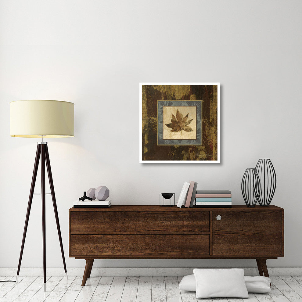"Autumn Leaf Square IV" Digital Paper Print by Silvia Vassileva, 32"x32"