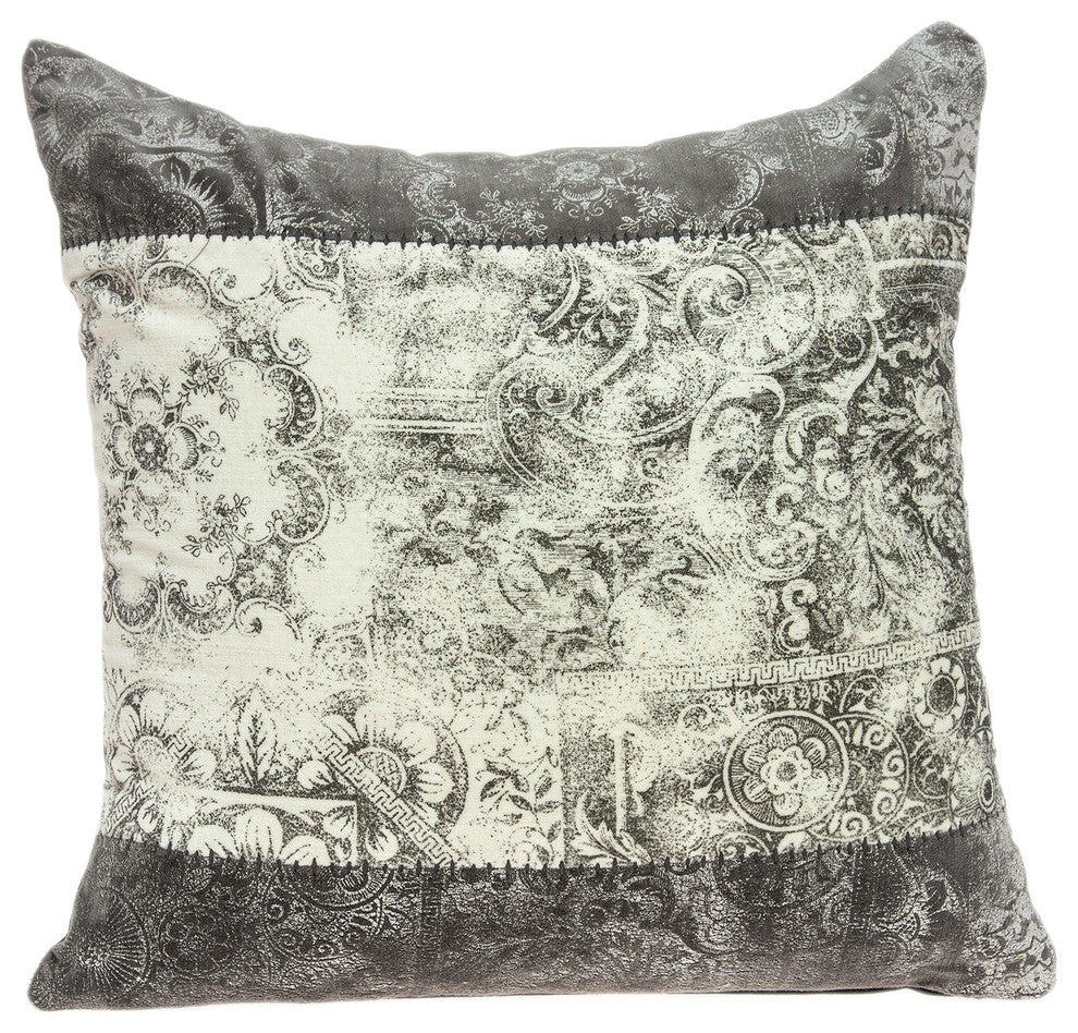 Parkland Collection Hannah Traditional Multicolor Pillow Cover With Poly Insert