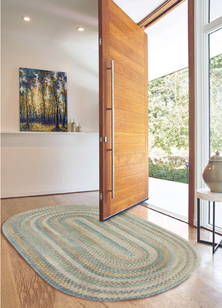 Alliance Oval Braided Rug, Moonstone, 11'4"x14'4"