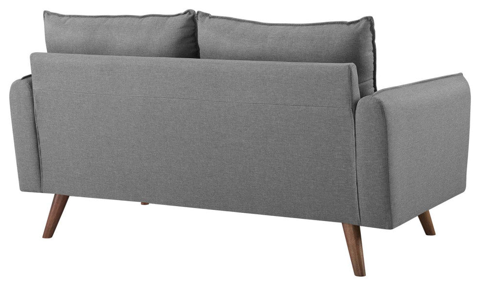 Revive Upholstered Fabric Sofa and Loveseat Set EEI-4047-LGR-SET