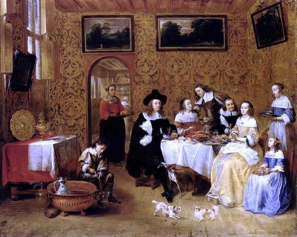Gillis Van Tilborgh Family Portrait, 20"x25" Wall Decal