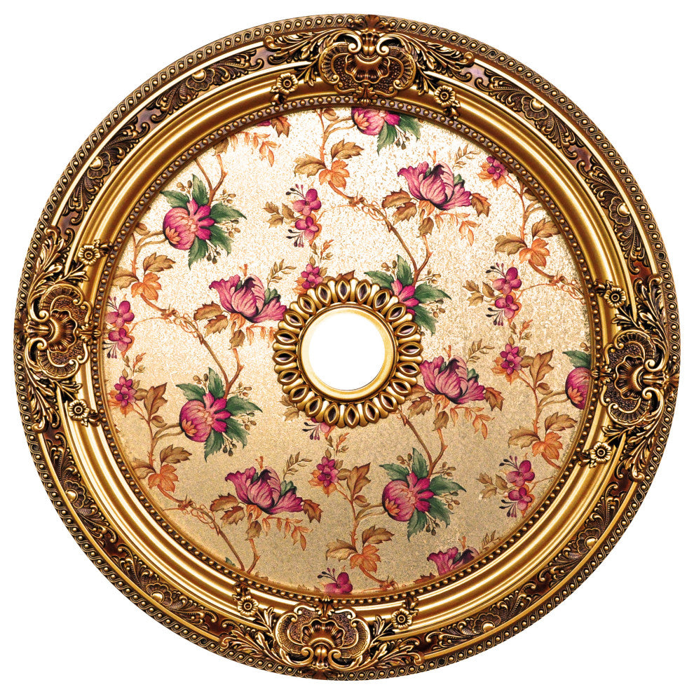 Artistry Lighting, Round 36" Antique Gold Ceiling Medallion (ART90-F-096)