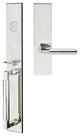 Aurora Lever, Mortise Dummy Handleset, Right Hand, Polished Stainless Steel