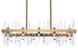 Modern Satin Gold 20-Light Chandelier