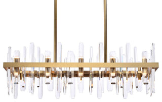 Modern Satin Gold 20-Light Chandelier
