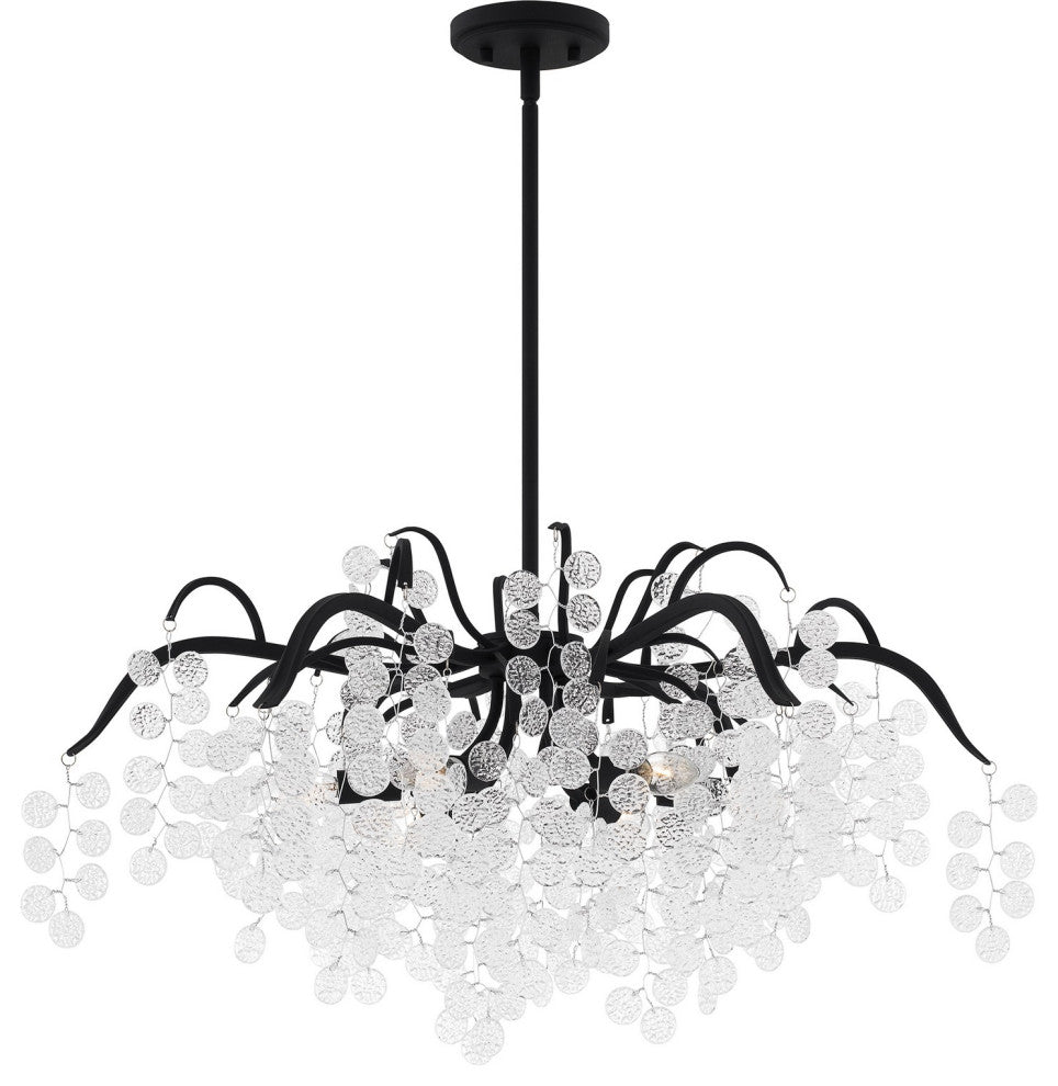 Maple 6-Light Chandelier, Earth Black