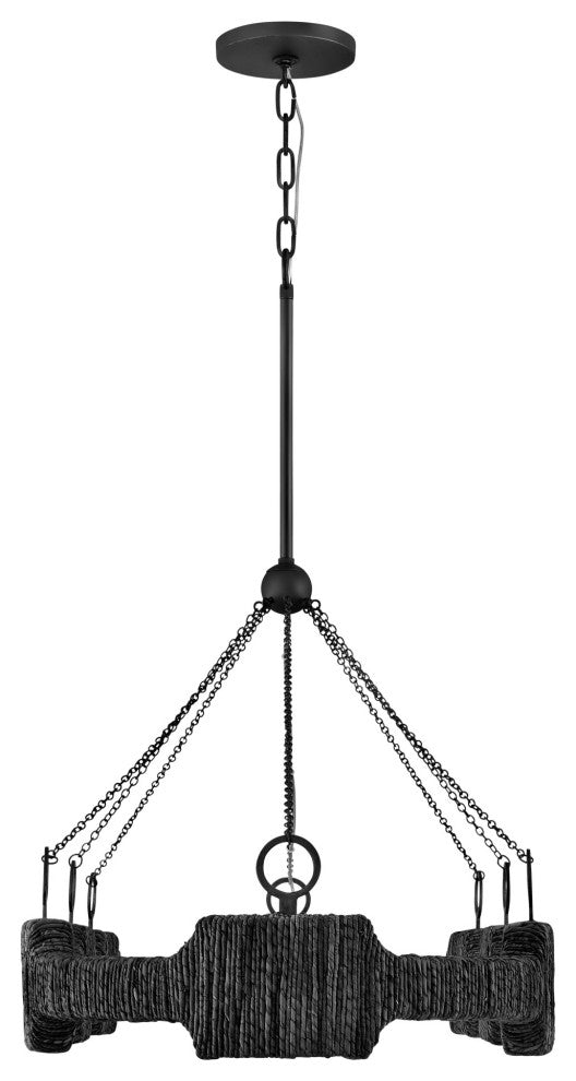 Hinkley Lighting 34107 Raffi 52"W Ring Chandelier - Carbon Black