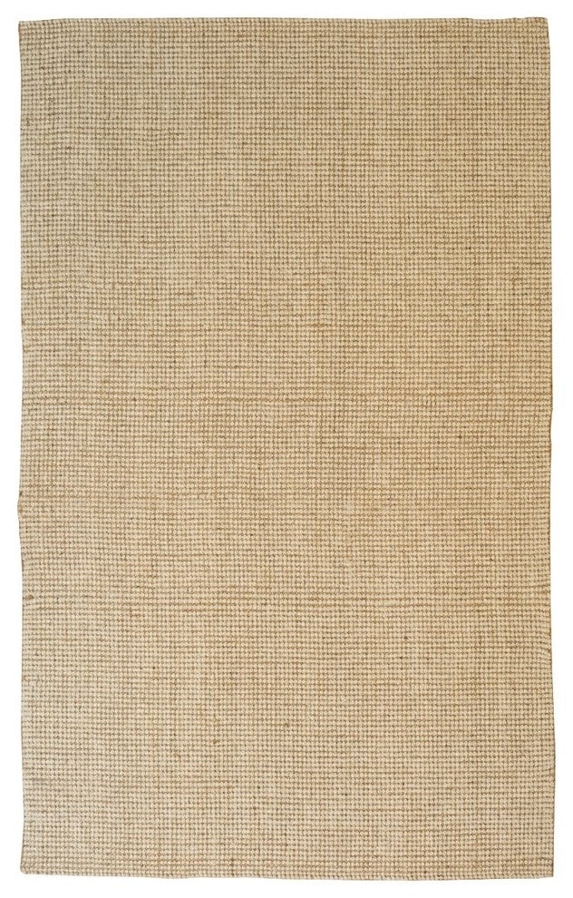 Natural Area Rugs 100% Natural Fiber Larisa Beige Wool Jute Rug, 8' X 10'