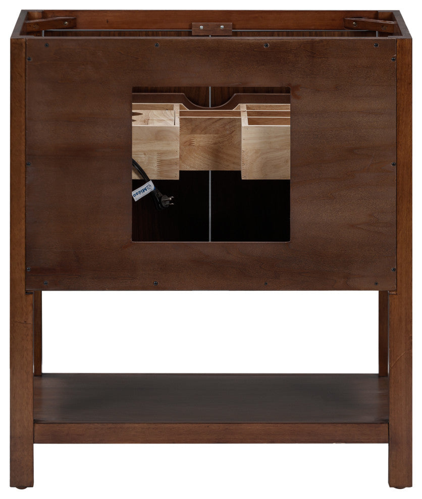 Zoe Vanity Combo, Walnut Collection, 31"