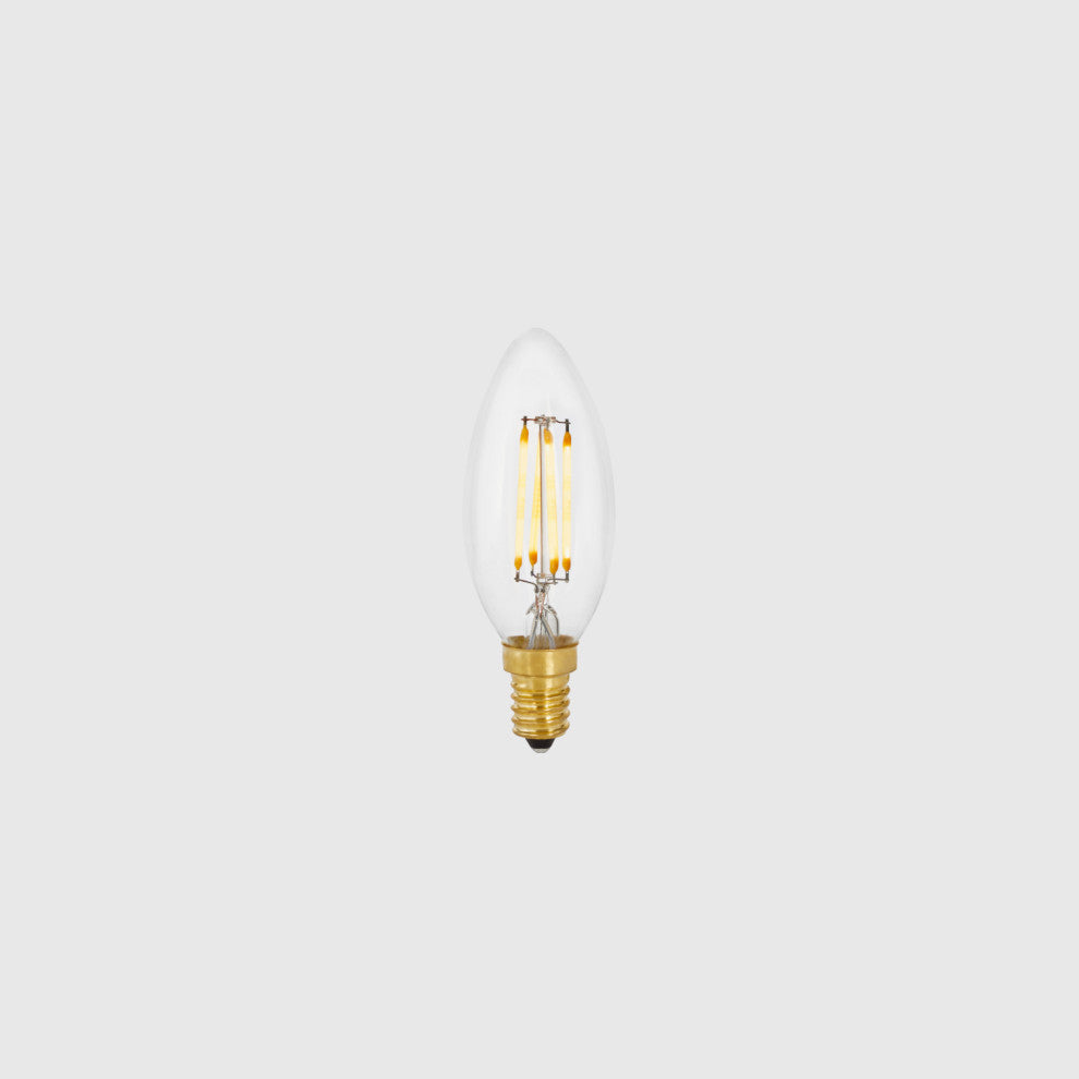 Candle Light Bulb 2700K E12 Non-Tinted, Set of 12