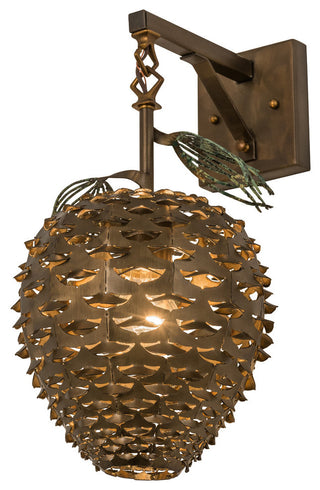 11W Stoneycreek Pinecone Hanging Wall Sconce