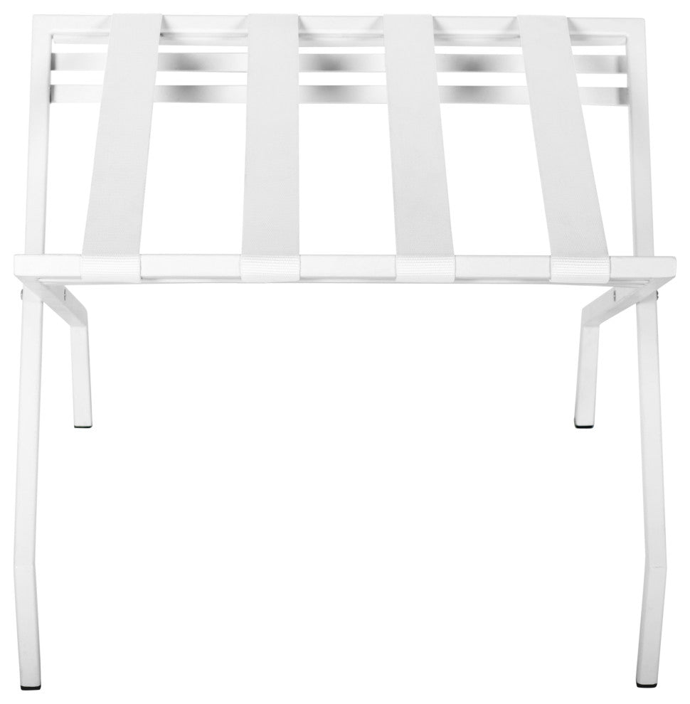 Suba Luggage Stand, White on White