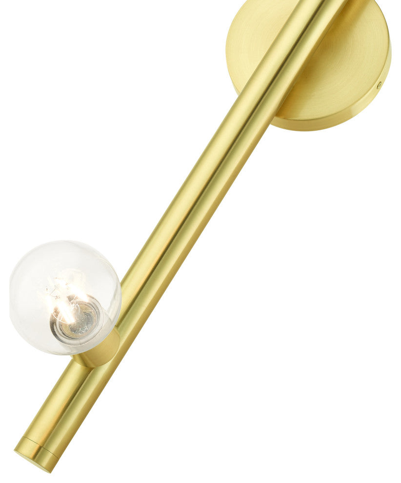 Satin Brass Modern, Urban, Scandinavian, Wall Sconce