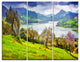 "Lake Rosamarina Panorama" Photo Metal Wall Art, 3 Panels, 36"x28"