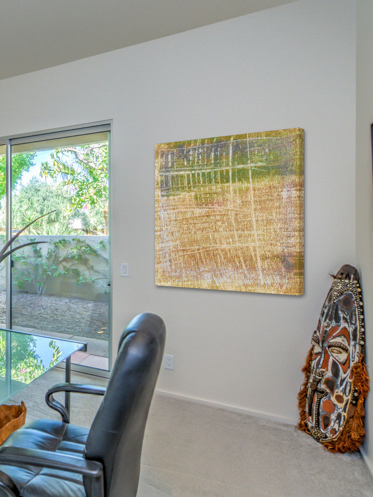 "Analog VI" Painting Print on Canvas by Aryai