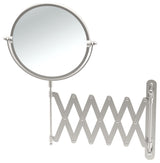 Premier Accordion Wall Mirror, Satin Nickel