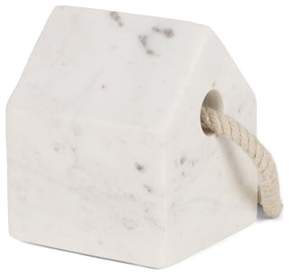 Raena White Marble House Door Stopper