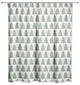 Ornate Christmas Tree Pattern 71x74 Shower Curtain