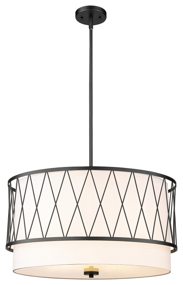 Zlite 198-24MB 4-Light Pendant, White