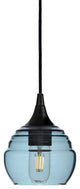 301 Lucent: Single Pendant Light, Slate Gray, Matte Black, 4 Watt