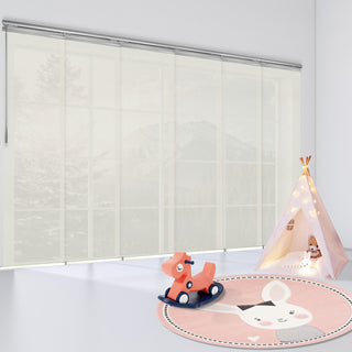 Fidel 6-Panel Track Extendable Vertical Blinds 98-130"W