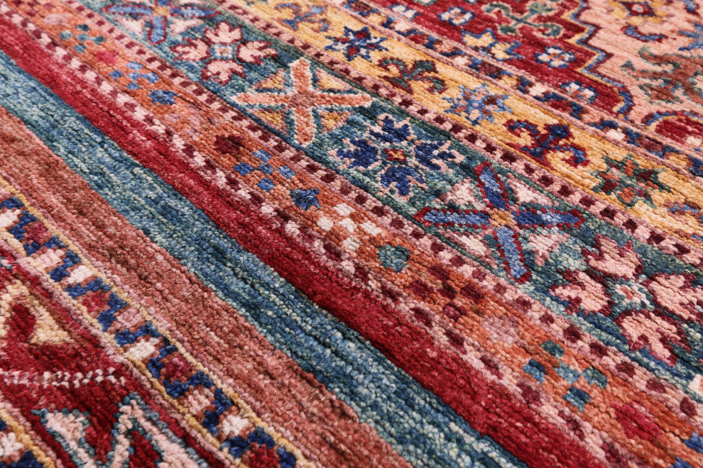 Khorjin Super Kazak Handmade Wool Rug 8' 2" X 11' 6" Q10113