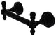 Retro Wave 2 Post Toilet Tissue Holder, Matte Black