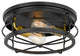 Westwood 2-Light Black Frame Flush Mount 13.88"x13.88"x5.87"